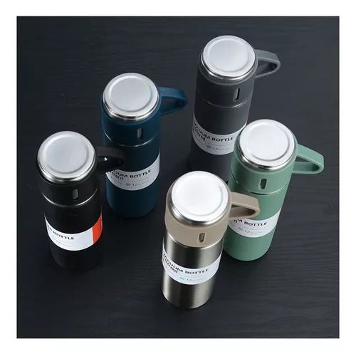 Termo Bebida Caliente + Vasos Vacuum