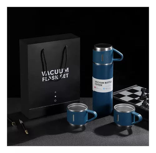 Termo Bebida Caliente + Vasos Vacuum